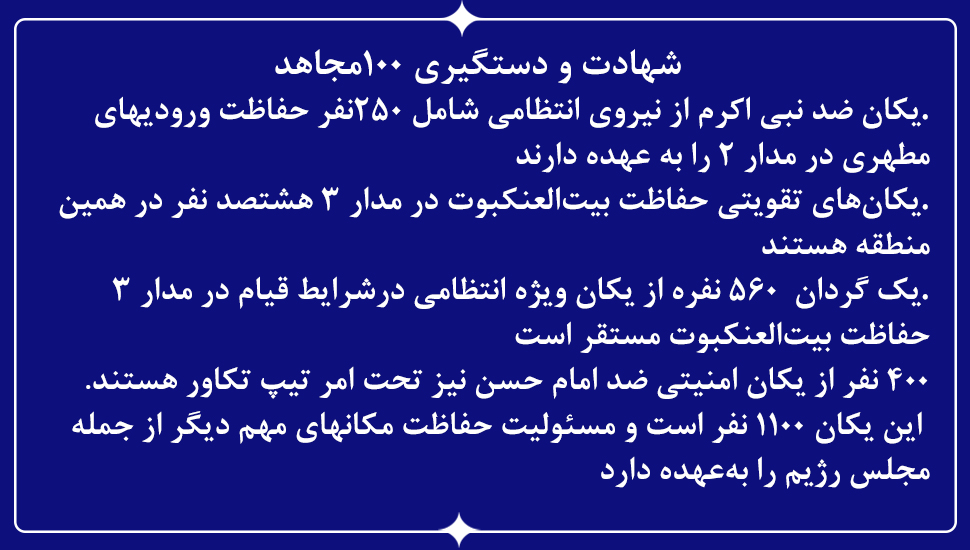 شهادت و دستگیری ۱۰۰ مجاهد - ۴