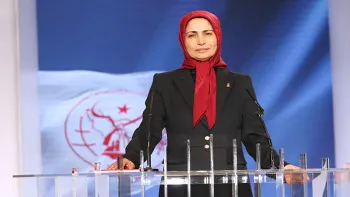 انتخاب خواهر مجاهد زهرا مریخی به عنوان مسئول اول در اجتماع بزرگ مجاهدین خلق ایران به مناسبت پنجاه و دومین سالگرد تأسیس سازمان
