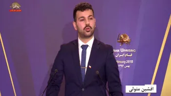سخنان افشین متولی در کنفرانس خیزش جوانان برای سرنگونی
