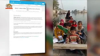 سازمان ملل متحد-یک میلیون کودک تحت تأثیر سیل در ایران