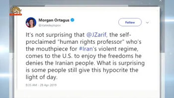 وزارتخارجه آمریکا-جواد ظریف پروفسور خودخوانده سخنگوی رژیم خشونت بار