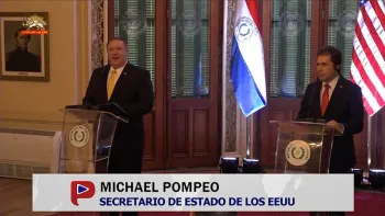 پاراگوئه- مایک پمپئو - تلاش آمریکا در همکاری با شرکایش برای کاستن خطر رژیم در این منطقه