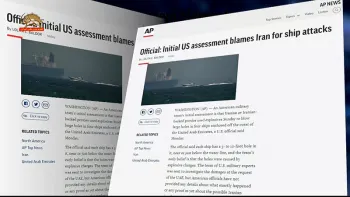 آسوشیتدپرس-یک مقام رسمی آمریکا- رژیم ایران مقصر این حملات به کشتی ها می باشد