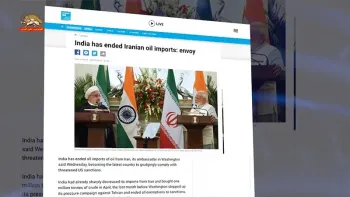سفیر هند در واشینگتن گفت هند به تمامی واردات نفتش از ایران خاتمه داد