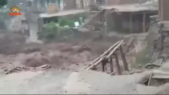 سیلاب در خراسان رضوی و مسدود شدن جاده کلات-مشهد