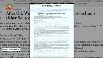 وال استریت ژورنال-آمریکا تحریم پتروشیمی رژیم را بررسی می کند