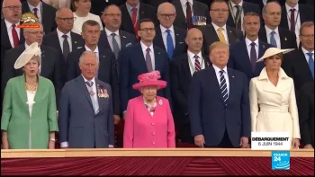 برگزاری مراسم هفتادوپنجمین سالگرد اعزام نیرو به نرماندی در انگلستان