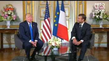 دیدار دونالد ترامپ با امانوئل ماکرون در مورد هسته‌یی رژیم ایران