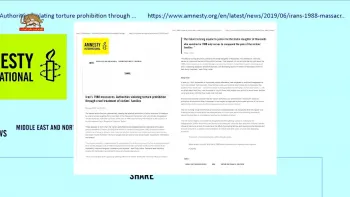 سازمان عفوبین‌الملل: مقام‌ها و سران رژیم از اعلام رسمی قتل‌عام سال۱۳۶۷ امتناع می‌کند
