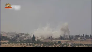 بمباران جنایتکارانه مردم بی‌گناه در ادلب توسط دیکتاتور خونریز سوریه