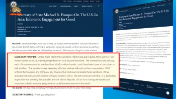 مایک پمپئو: فروش نفت این رژیم با اعمال تحریم‌ها می‌تواند به صفر برسد