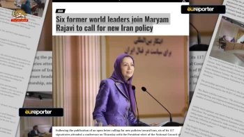 ئی. یو ریپورتر ـ ۲تیر۱۴۰۲- ۶تن از رهبران پیشین جهان به‌مریم رجوی پیوستند تا به‌یک سیاست جدید در قبال ایران فراخوان بدهند