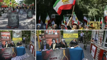 گزارش تصویری آژانس عکس اروپا:  تظاهرات ایرانیان علیه رئیسی 