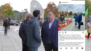  برلین -  نمایشگاه گرامیداشت شهیدان به مناسبت روز جهانی علیه اعدام مقابل پارلمان فدرال  آلمان  