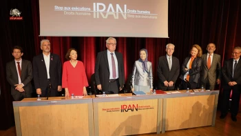 ای‌یو ریپورتر: مریم رجوی گفت جنگ‌افروزی آخوندها در خاورمیانه برای مهار قیامهای ایران است