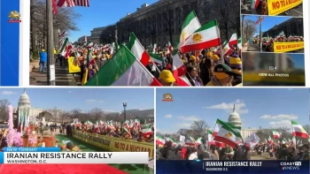 ای بی‌سی نیوز  هزاران ایرانی در روز جهانی زن در واشنگتن  برای «ایران آزاد» تظاهرات کردند