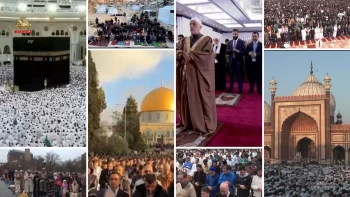 برگزاری نماز و مراسم ویژه عید فطر در کشورها و جوامع مسلمان