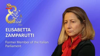 کنفرانس بین‌المللی در آستانه ۸ مارس روز جهانی زن ـ الیزابتا زامپاروتی ـ نماینده پیشین پارلمان ایتالیا