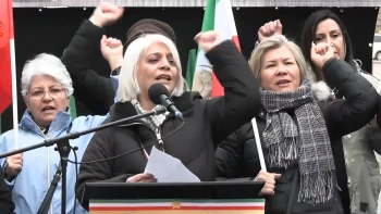 تظاهرات ایرانیان در هامبورگ-۲۳ اسفند ۱۴۰۴- سخنرانی افسانه گرشاسبی