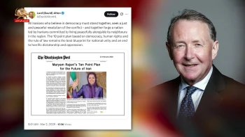 بازتاب و حمایت‌های بین‌المللی از اعلام دولت موقت شورای ملی مقاومت