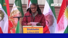 تظاهرات ایرانیان در استکهلم ـ ۲۳ اسفند ۱۴۰۴ ـ سخنرانی منوچهر ارسطوپور