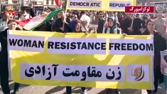 خروش ایرانیان آزاده در پایتخت‌های جهان به مناسبت روز جهانی زن؛ طنین شعار «نه سلطنت نه رهبری» در اروپا