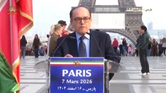 تظاهرات یاران شورشگر پاریس ـ ۱۶اسفند ۱۴۰۴ ـ سخنرانی ابوالقاسم رضایی ـ معاون دبیرخانه شورای ملی مقاومت