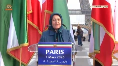 تظاهرات یاران شورشگر پاریس ـ ۱۶اسفند ۱۴۰۴ ـ سخنرانی سروناز چیت‌ساز ـ مسئول کمیسیون زنان شورای ملی مقاومت