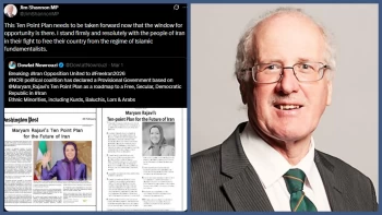 جیم شانون: طرح ۱۰ ماده‌یی خانم مریم رجوی باید به اجرا گذاشته شود