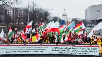 گزارشی از راهپیمایی و تظاهرات ایرانیان در مقابل کنگره آمریکا- واشنگتن-۱۶ اسفند ۱۴۰۴