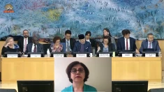 اجلاس شورای حقوق بشر ژنو؛ سعیده مستوفیان: جنگ در خلیج‌فارس و سرکوب داخلی دو روی یک سکه هستند