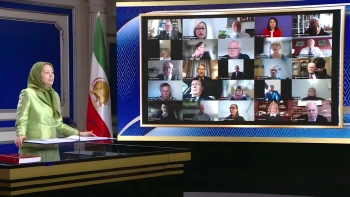 سخنرانی خانم مریم رجوی در کنفرانس آنلاین حمایت از دولت موقت شورای ملی مقاومت ایران