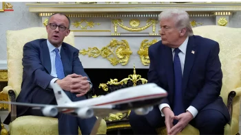 نشست مشترک ترامپ و مرتس صدر اعظم آلمان در کاخ سفید؛ تأکید بر نابودی توان دریایی و هوایی رژیم ایران