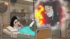 انیمیشن خامنه ای و کینگ مجتبی درخواب _ پیک شادی ۱۳فروردین ۱۴۰