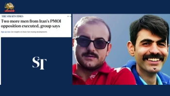 استریتز تایمز، پرتیراژترین روزنامه سنگاپور، نوشت: دو تن دیگر از اعضای مجاهدین خلق اعدام شدند. 