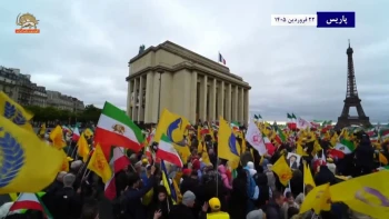 اعتراض جهانی به اعدام مجاهدان قهرمان و شورشگران دلیر، تظاهرات در پاریس - ۲۲ فروردین ۱۴۰۵