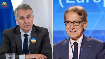 اعلام حمایت جولیو ترتزی و پتراس استراویچیوس ازمواضع  خانم مریم رجوی  درباره صلح و آزادی