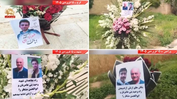 فعالیت  شورشگران در شهرهای مختلف در گرامیداشت شهیدان سر به دار وحید بنی عامریان وابولحسن منتظر