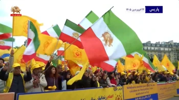 گفتگو با قهرمانان ملی پوش ایران در حاشیه تظاهرات پاریس