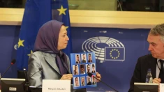 خانم مریم رجوی: من به خانه دموکراسی اروپا آمده‌ام تا بر این حقیقت تأکید کنم که جنگ اصلی و جنگ تعیین‌کننده و سرنوشت‌ساز، جنگ بین مردم ایران و دیکتاتوری دینی است.