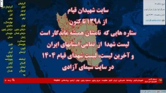 سایت شهدای قیام در سایت سیمای آزادی - آخرین لیست، شهدای قیام  ۱۴۰۴ به همراه عکس و اطلاعات شهدا- لیست شهدا از همه استانهای کشور - 