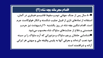 اقدام مجرمانه بچه شاه (۲)