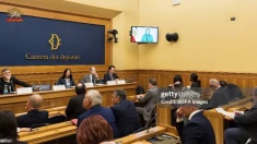 گزارش خبرگزاری ایتالیایی آنسا و آژانس عکس گتی ایمیج در رابطه با کنفرانس مقاومت ایران  در پارلمان ایتالیا