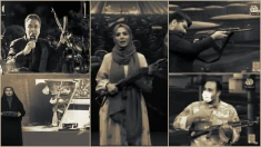 تشنج در پادگان صداوسیمای رژیم؛ وقتی مجریان اخبار با مسلسل روی آنتن می‌روند!