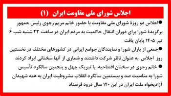 اجلاس شورای ملی مقاومت ایران (۱)