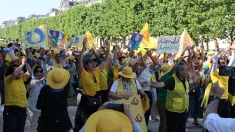 تصاویر جدید از تظاهرات ایرانیان در پاریس ۳۰خرداد ۱۴۰۵