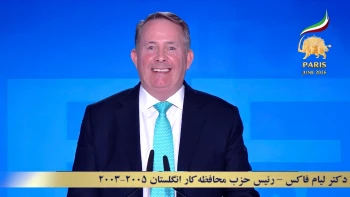 دومین روز گردهمایی جهانی ایران آزاد در پاریس ـ ۳۱ خرداد ۱۴۰۵ ـ دکتر لیام فاکس