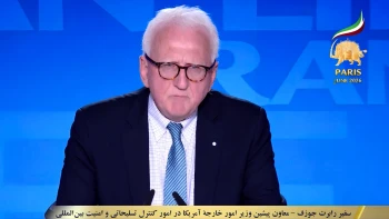 دومین روز گردهمایی جهانی ایران آزاد در پاریس ـ ۳۱ خرداد ۱۴۰۵ ـ سفیر رابرت جوزف