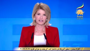 دومین روز گردهمایی جهانی ایران آزاد در پاریس ـ ۳۱ خرداد ۱۴۰۵ ـ کارلا سندز
