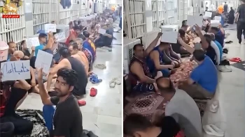 ادامه اعتصاب و تحصن زندانیان محکوم به اعدام در قزلحصار